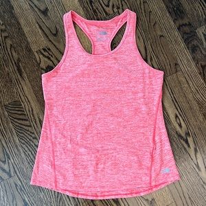 The North Face Orange Heathered Racer Back Tank Top. Size Medium